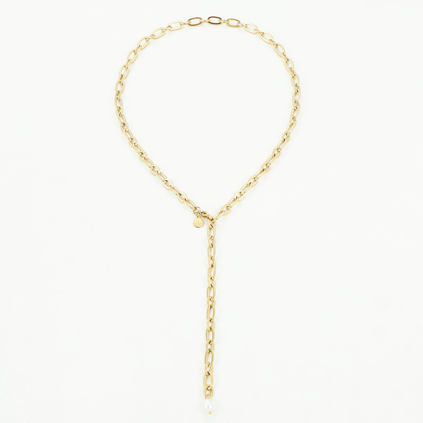 the one pearl - Edelstahlkette mit Perlen-Anhänger