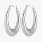 Luna Bold Hoops – Ovale Edelstahlcreolen