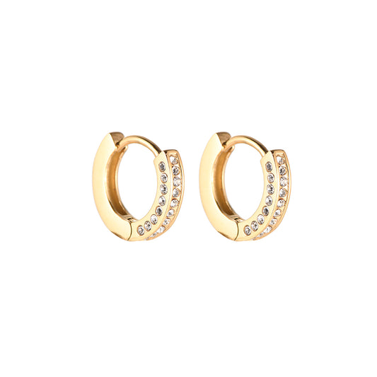 Classic Fine Diamonds Hoop - Zirkonia Creole