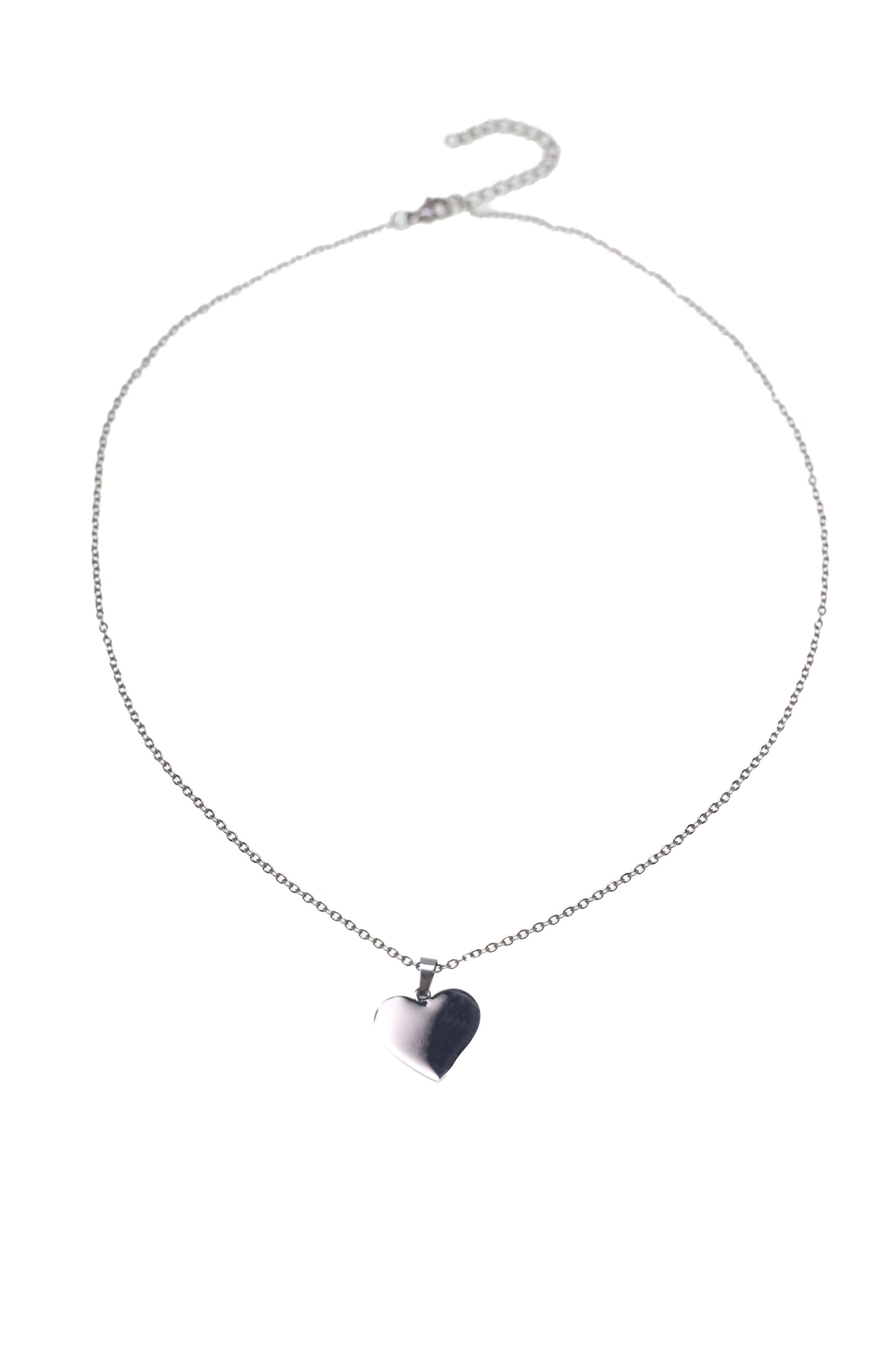 simple straight heart - Gliederkette mit Herzanhänger